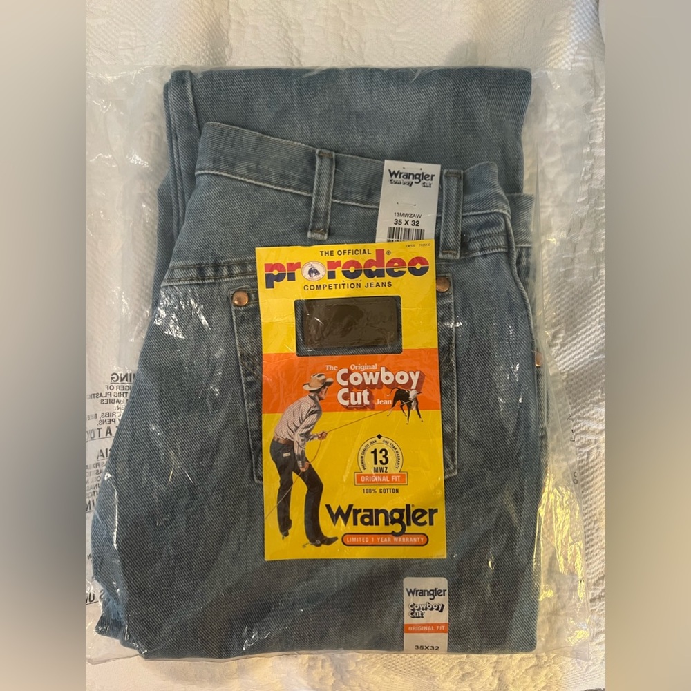 WRANGLER COWBOY CUT ORIGINAL FIT JEANS ANTIQUE WASH